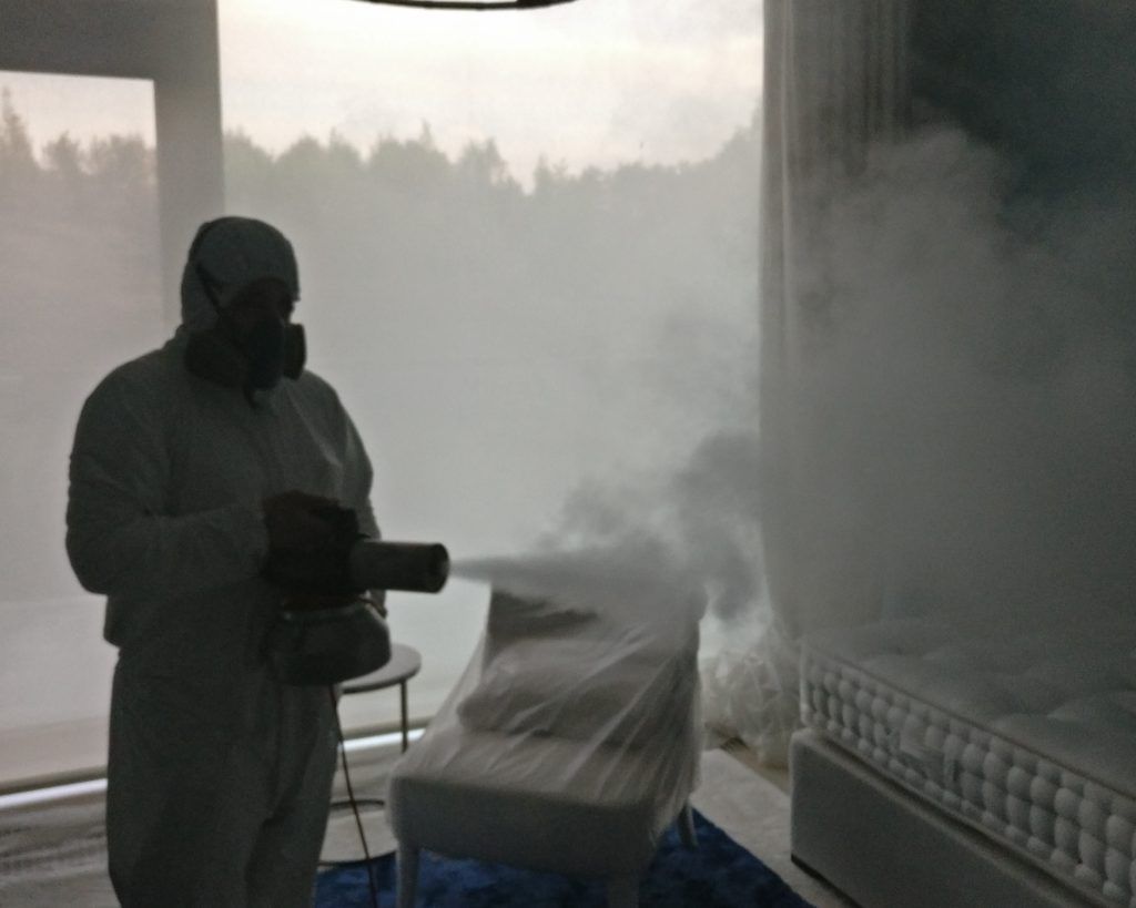 Сухой туман от запахов. Обработка сухим туманов в Рязани. Цены